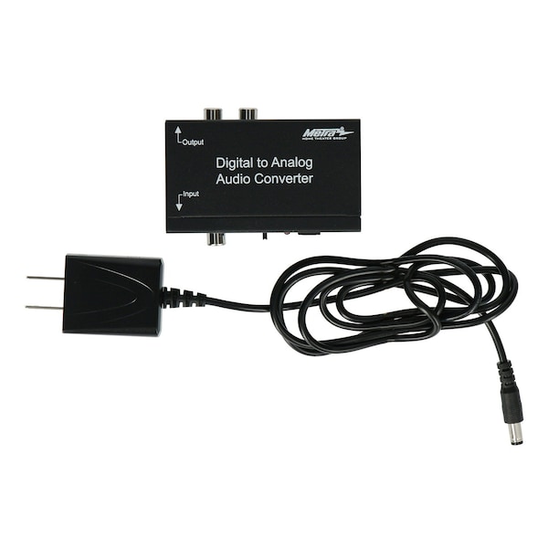 Metra Digital TOSLINK/Optical SPDIF to RCA Audio Converter CS-DAC2 - main